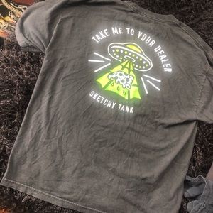 Zumiez sketchy tank t shirt skull alien